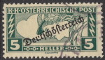 German-Austria 1919 special delivery postage stamp overprint flaw