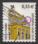 Germany, postage stamp plate error: Black stain in front of the quadriga