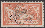 France, type Merson stamp, Broken shield