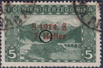 Types of letter H in Heller in the overprint: 7 heller on 5 heller