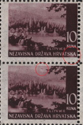 White shade on letters KA in HRVATSKA