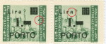 Damaged letter a in Lira (the second stamp)