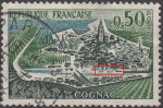 France, postage stamp: three boats on the river