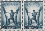 German occupation of Serbia, designer's mark: Letters CГ above denomination