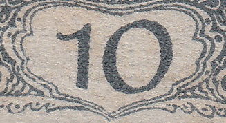 Ljubljana print: numeral 1 with flat base