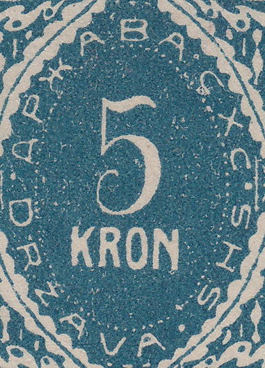 Vienna print: numerals 7 mm high