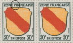 Germany (French Occupation Zone) stamp plate error: PRANÇAISE instead of FRANÇAISE