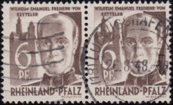 Germany, Rheinland-Pfalz postage stamp: Kettler, Types III and IV