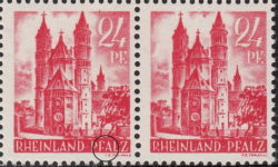Germany, Rheinland-Pfalz postage stamp: Wormser Dom, Type V