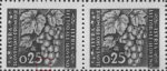 Slovene Littoral postage stamp flaw Angled line in the center of the lower frame connecting the frame and the grape to the right of numeral 5. 