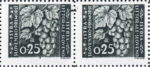 Slovene Littoral postage stamp flaw Big color smudge touching the right frame of the 3rd stamp in a pane.
