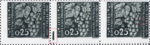 Slovene Littoral postage stamp flaw Thick vertical colored spot between stamps on 92nd and 93rd position in a pane.