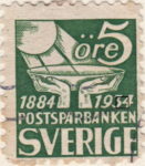 Sweden 1933 postage stamp postal savings bank Type 1