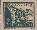 Germany Thueringen post stamp flaw: Thueringen-postage-stamp-Bridges-16+74Pf_error-F1.jpg
