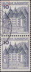 Germany postage stamp error Letters EUT in DEUTSCHE connected