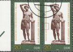 GDR 1983 Amazon statue postage stamp plate flaw Acute accent above second letter E of EINER.