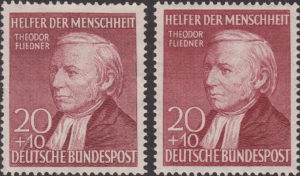 Germany postage stamp Theodor Fliedner type