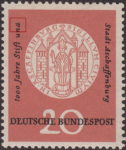 Germany Aschaffenburg postage stamp plate flaw 255I