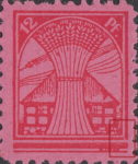 Germany Mecklenburg Vorpommern stamp plate flaw Bottom right corner of the design frame broken.