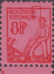 Germany Mecklenburg Vorpommern stamp type Hyphen between words MECKLENBURG and VORPOMMERN minuscule.