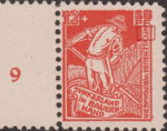 Germany Mecklenburg Vorpommern stamp type First letter E in MECKLENBURG damaged.