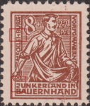Germany Mecklenburg Vorpommern stamp Land Reform plate flaw