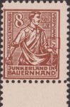 Germany Mecklenburg Vorpommern stamp plate flaw Letter R in VORPOMMERN missing.