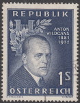 Austria Anton Wildgans postage stamp persistent flaw