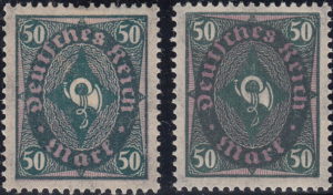 Germany 1922 postage stamp posthorn type
