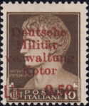 German occupation of Kotor: 0.50 Lit., large ä, small w