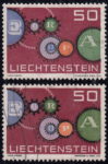 Philately postage stamp type example print runs