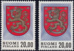 Finland postage stamp types: types I and II