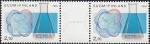 Finland Chemists society postage stamp types