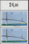 Germany 1987 EUROPA CEPT postage stamp plate flaw BUND 1322I