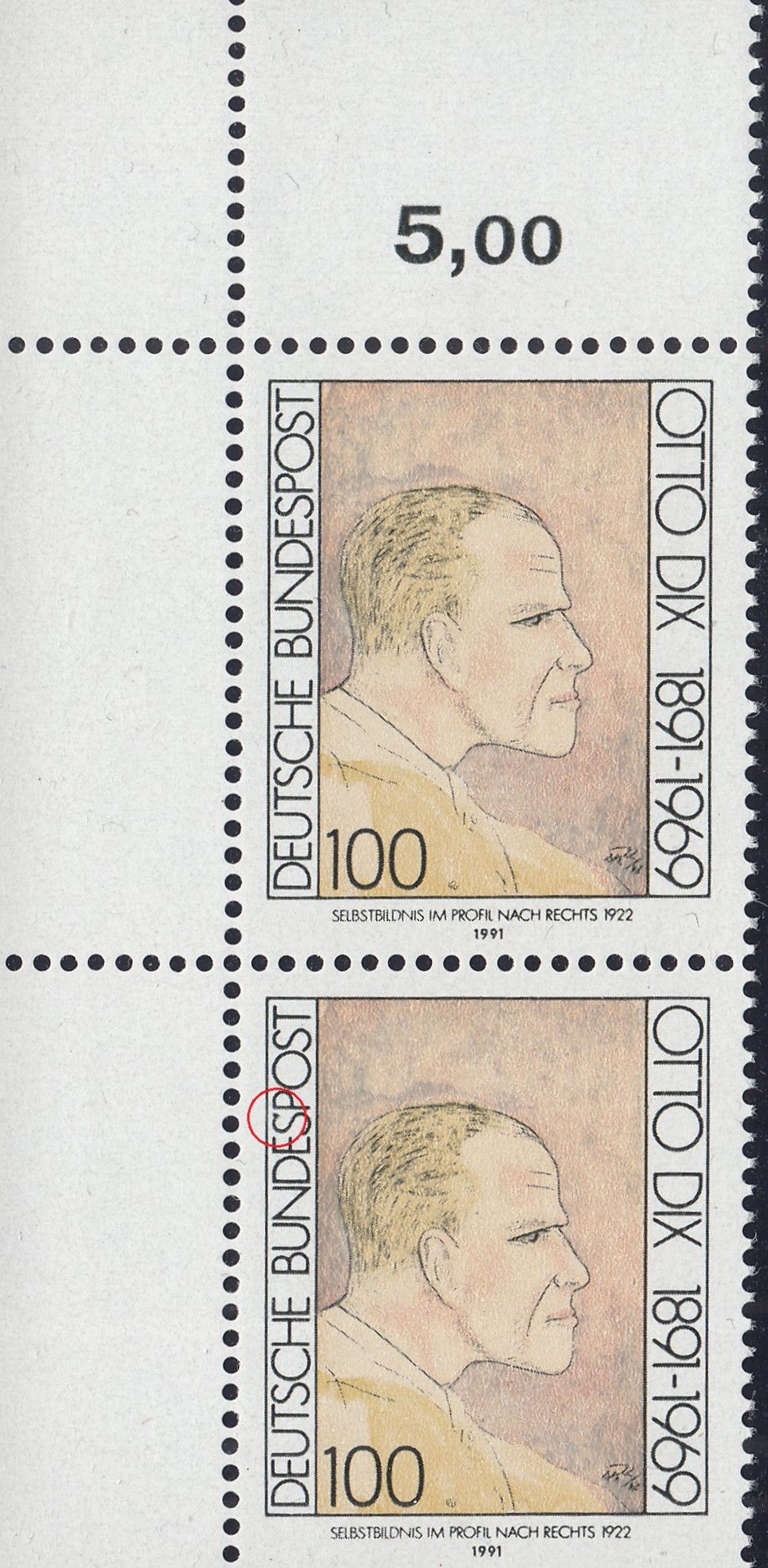 Germany-1991-Dix-postage-stamp-plate-error_f111a – World Stamps Project
