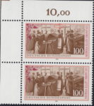 Germany 1991 postage stamp Lette Verein plate error