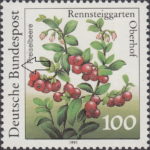 Germany 1991 Leontopodium alpinum postage stamp plate flaw