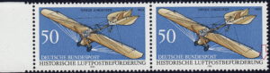 Germany 1991 airplane Grade-Eindecker postage stamp error