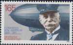 Germany, Ferdinand von Zeppelin postage stamp error