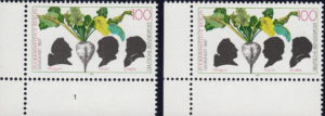 Sugar Institute postage stamp pane markings