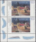 Germany painting Franz Radziwill postage stamp flaw