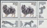 Germany dog Wolfsspitz postage stamp flaw