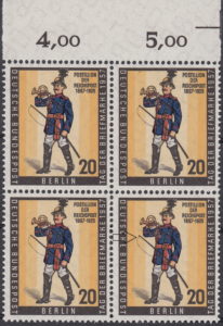 Berlin postage stamp error BEPHILA 1957