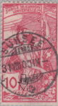 Switzerland, postage stamp error red line above 1875