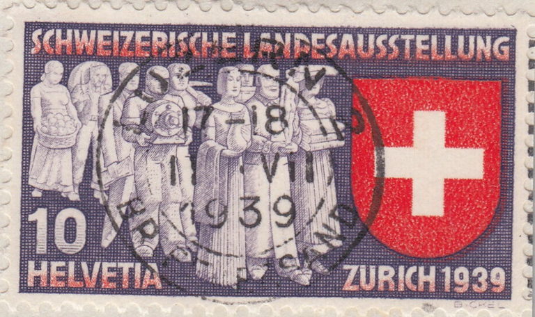 Switzerland-1939-Exhibition-worn – World Stamps Project