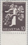 Switzerland 1939 National Exhibition stamp error: damaged left frame