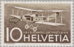 Switzerland, postage stamp error airmail stamp