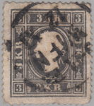 Austria 1858 3 kreutzer type 1 postage stamp