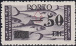 Slovene Littoral postage due stamp overprint error damaged R in PORTO