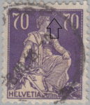 Switzerland postage stamp, Helvetia, error